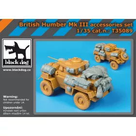  Black Dog T35089 British Humber Mk III accessories set for Bronco models makett dioráma kiegészítő (1/35)