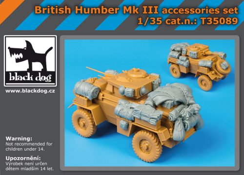 Black Dog T35089 British Humber Mk III accessories set for Bronco models makett dioráma kiegészítő (1/35)