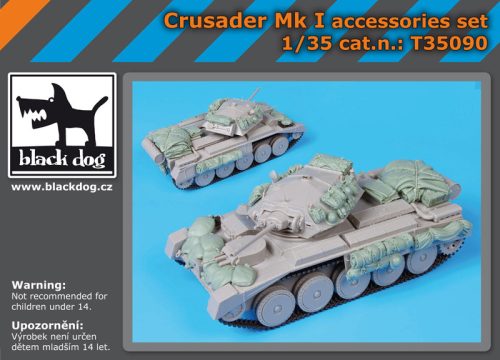 Black Dog T35090 Crusader Mk I accessories set for Italeri makett dioráma kiegészítő (1/35)