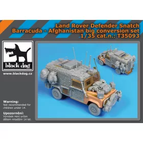   Black Dog T35093 Land Rover Defender Snatch Barracuda big set for Hobby Boss makett dioráma kiegészítő (1/35)