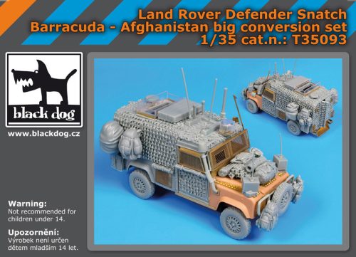 Black Dog T35093 Land Rover Defender Snatch Barracuda big set for Hobby Boss makett dioráma kiegészítő (1/35)