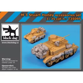   Black Dog T35095 M3 Stuart Honey accessories set for Academy makett dioráma kiegészítő (1/35)