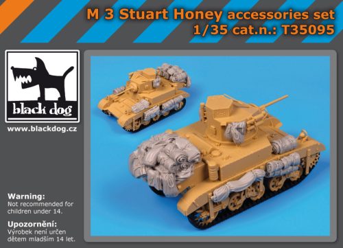 Black Dog T35095 M3 Stuart Honey accessories set for Academy makett dioráma kiegészítő (1/35)