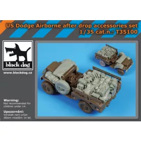   Black Dog T35100 Us Dodge airborne after drop accessories set for AFV makett dioráma kiegészítő (1/35)