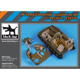   Black Dog T35101 M 109 A2 interier accessories set for AFV makett dioráma kiegészítő (1/35)