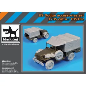   Black Dog T35102 US Dodge accessories set for AFV makett dioráma kiegészítő (1/35)
