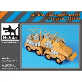   Black Dog T35104 Sd Kfz 263 accessories set for AFV makett dioráma kiegészítő (1/35)