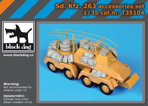 Black Dog T35104 Sd Kfz 263 accessories set for AFV makett dioráma kiegészítő (1/35)