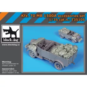   Black Dog T35105 Kfz. 70 MB 1500A accessories set for Mini Art makett dioráma kiegészítő (1/35)