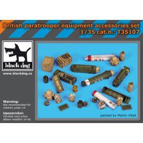  Black Dog T35107 British paratrooper equipment accessories set makett dioráma kiegészítő (1/35)