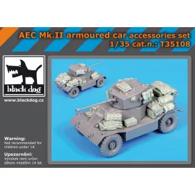   Black Dog T35108 AEC Mk II armoured car accessories set for Mini Art makett dioráma kiegészítő (1/35)
