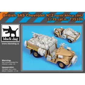   Black Dog T35109 British SAS chevrolet N°2 Nort Africa 1942 for Tamiya makett dioráma kiegészítő (1/35)