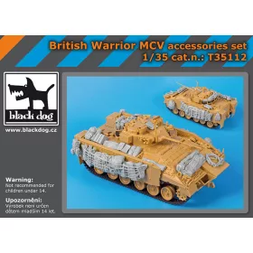   Black Dog T35112 British Warrior MCV accessories set for Academy makett dioráma kiegészítő (1/35)
