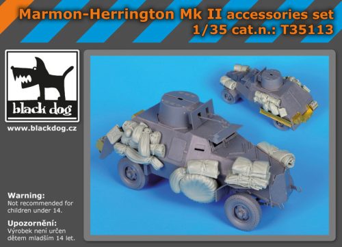 Black Dog T35113 Marmon -Herrington Mk II accessories set for IBG Models makett dioráma kiegészítő (1/35)