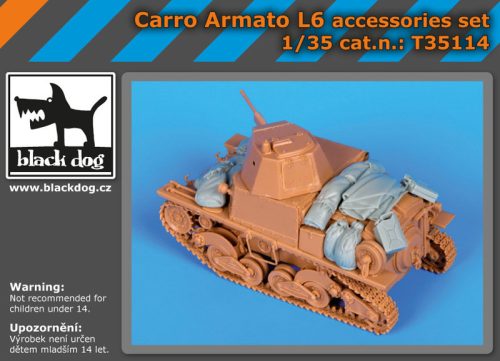 Black Dog T35114 Carro Armato L6 accessories set for Italeri makett dioráma kiegészítő (1/35)