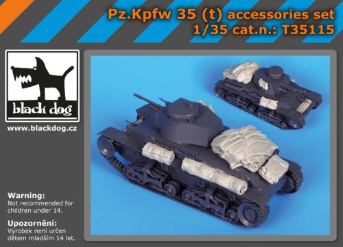 Black Dog T35115 Pz Kpfw 35 /t / accessories set for Academy makett dioráma kiegészítő (1/35)