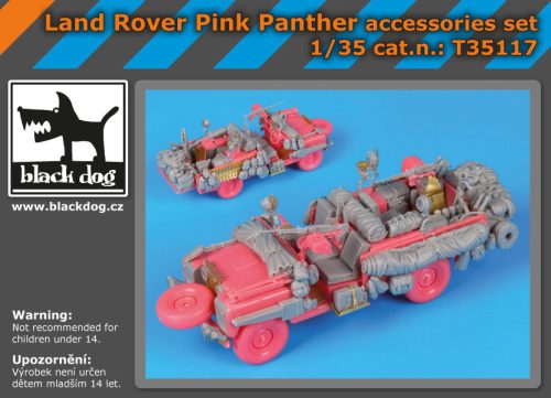 Black Dog T35117 Land Rover Pink Panther accessories set for Italeri makett dioráma kiegészítő (1/35)