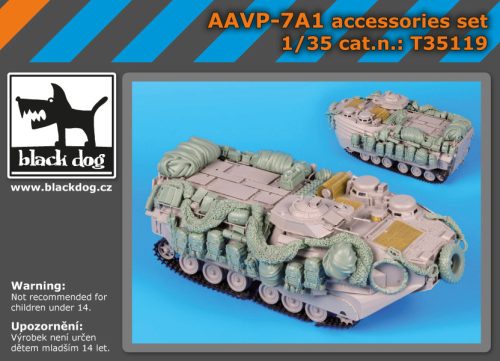 Black Dog T35119 AAVP-7A1 accessories set for Hobby Boss makett dioráma kiegészítő (1/35)