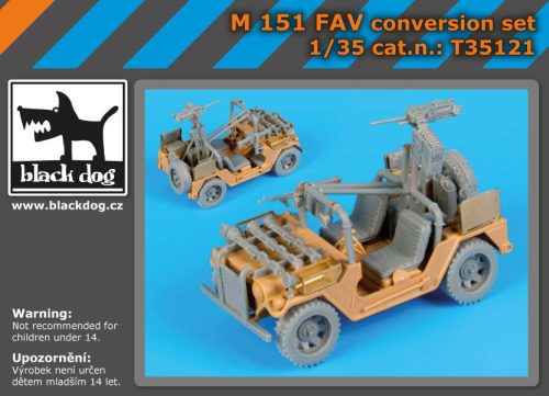 Black Dog T35121 M-151 FAV conversion set for Tamiya makett dioráma kiegészítő (1/35)