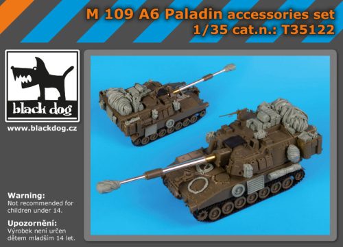 Black Dog T35122 M-109 A6 Paladin accessories set for AFV makett dioráma kiegészítő (1/35)