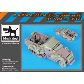   Black Dog T35123 M 4 mortar big accessories set for Dragon makett dioráma kiegészítő (1/35)
