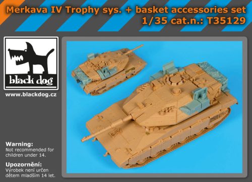 Black Dog T35129 Merkava IV Trophy systém +basket for Hobby Boss makett dioráma kiegészítő (1/35)