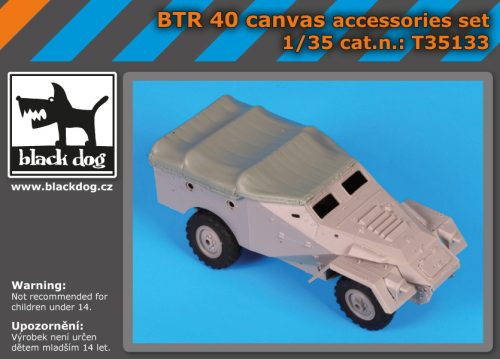 Black Dog T35133 BTR 40 accessories set for Trumpeter makett dioráma kiegészítő (1/35)