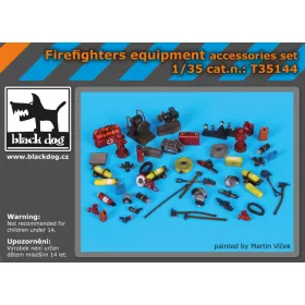   Black Dog T35144 Firefighters equipment accessories set makett dioráma kiegészítő (1/35)