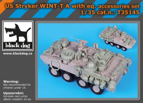 Black Dog T35145 US Stryker WINT-T A plus equipment set for Trumpeter makett dioráma kiegészítő (1/35)