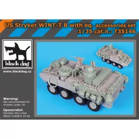   Black Dog T35146 US Stryker WINT-T B with equip.accessories set for Trumpeter makett dioráma kiegészítő (1/35)
