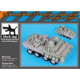   Black Dog T35148 US Stryker WINT-T C with equip.accessories set for Trumpeter makett dioráma kiegészítő (1/35)