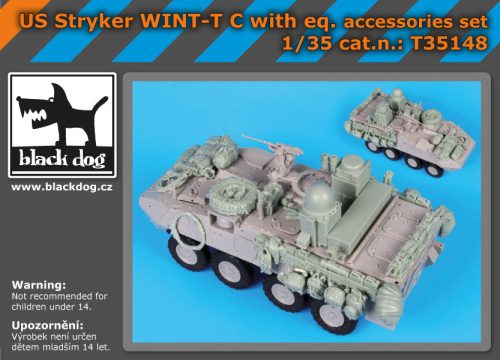 Black Dog T35148 US Stryker WINT-T C with equip.accessories set for Trumpeter makett dioráma kiegészítő (1/35)