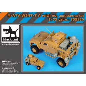   Black Dog T35150 M-ATV WINT-T A with equip.accessories set for Panda makett dioráma kiegészítő (1/35)
