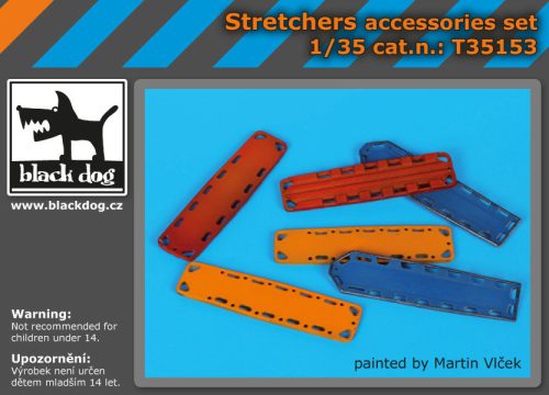 Black Dog T35153 Stretchers accessories set makett dioráma kiegészítő (1/35)