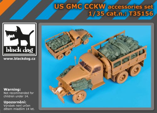 Black Dog T35156 US GMC CCKW accessories set for Hobby Boss makett dioráma kiegészítő (1/35)