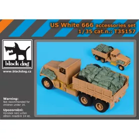   Black Dog T35157 US White 666 accessories set for Hobby Boss makett dioráma kiegészítő (1/35)