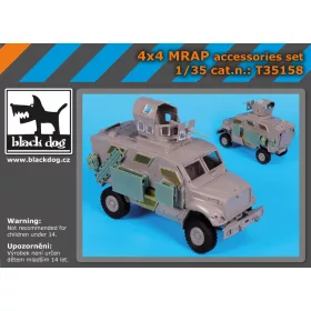   Black Dog T35158 4X4 MRAP accessories set for Kinetic makett dioráma kiegészítő (1/35)