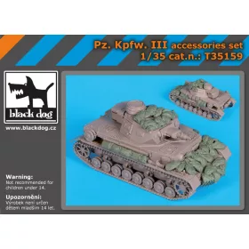   Black Dog T35159 Pz.Kpfw. III accessories set for Italeri makett dioráma kiegészítő (1/35)