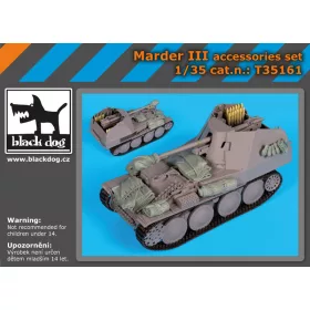   Black Dog T35161 Marder III accessories set for Dragon makett dioráma kiegészítő (1/35)