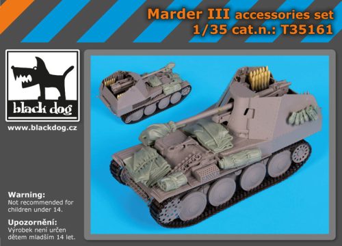 Black Dog T35161 Marder III accessories set for Dragon makett dioráma kiegészítő (1/35)