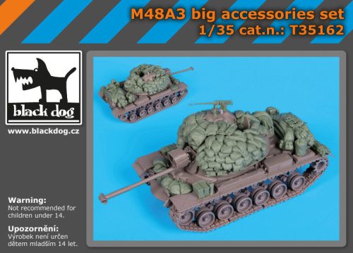 Black Dog T35162 M48A3 big accessories set for Dragon makett dioráma kiegészítő (1/35)