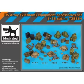   Black Dog T35164 US Army (Vietnam) equipment accessories set makett dioráma kiegészítő (1/35)