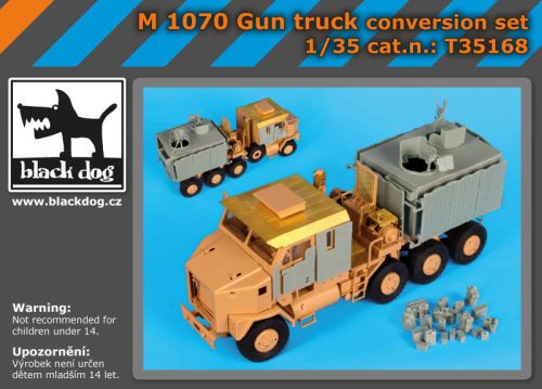 Black Dog T35168 M 1070 Gun truck conversion set for Hobby Boss makett dioráma kiegészítő (1/35)