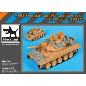   Black Dog T35172 M 551 Sheridan Gulf War accessories set for Academy makett dioráma kiegészítő (1/35)