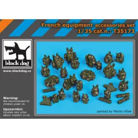   Black Dog T35173 French equipment accessories set makett dioráma kiegészítő (1/35)