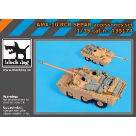   Black Dog T35174 AMX 10 RCR Separ accessories set for Tiger-Model makett dioráma kiegészítő (1/35)