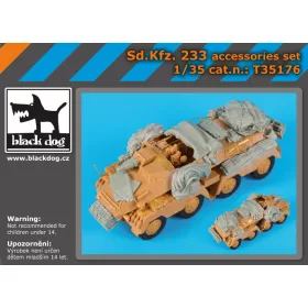   Black Dog T35176 Sd.Kfz. 233 accessories set for AFV makett dioráma kiegészítő (1/35)