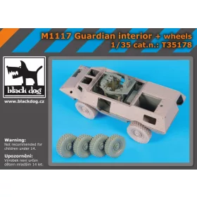   Black Dog T35178 M 1117 Guardian interier plus wheels for Trumpeter makett dioráma kiegészítő (1/35)