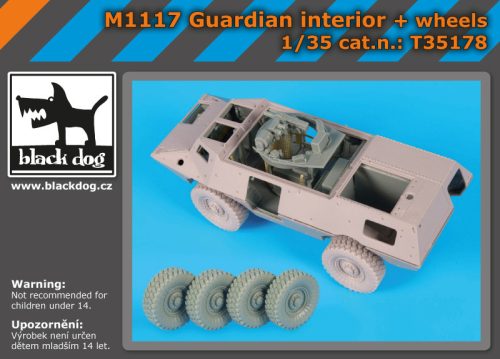 Black Dog T35178 M 1117 Guardian interier plus wheels for Trumpeter makett dioráma kiegészítő (1/35)