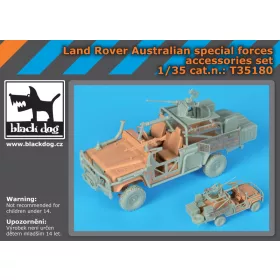   Black Dog T35180 Land Rover Australian spec.forces accessories set for Hobby Boss makett dioráma kiegészítő (1/35)